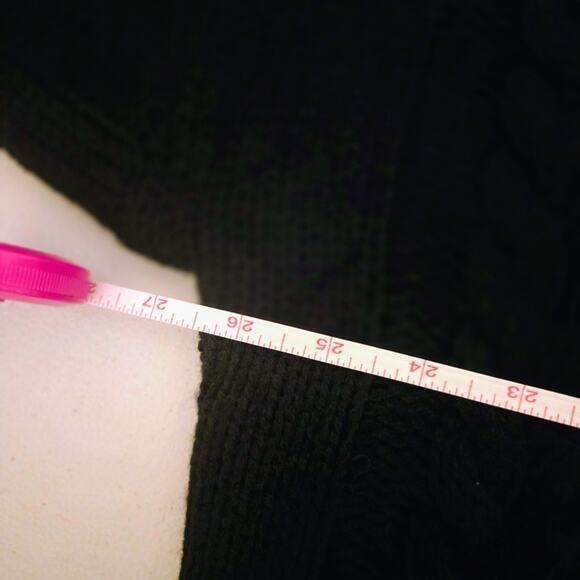 Altar’d State Cropped Black Boho Sweater M Oversized - Picture 5 of 16